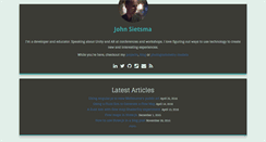 Desktop Screenshot of johnsietsma.com